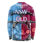 NSW Combine QLD State of Origin Long Sleeve Shirt New South Wales and Queensland Aboriginal LT9
