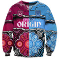 NSW Combine QLD State of Origin Sweatshirt New South Wales and Queensland Aboriginal LT9