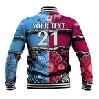 (Custom Text And Number) NSW Combine QLD State of Origin Baseball Jacket New South Wales and Queensland Aboriginal LT9