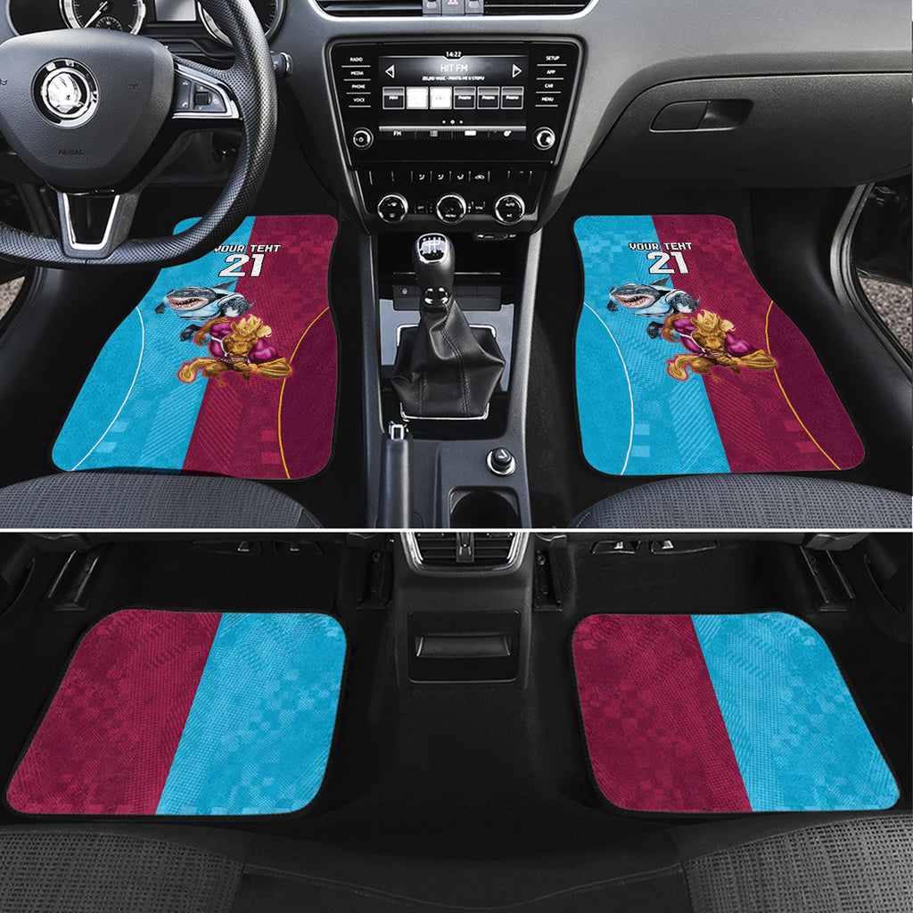 Custom Broncos and Sharks Car Mats Sporty Style