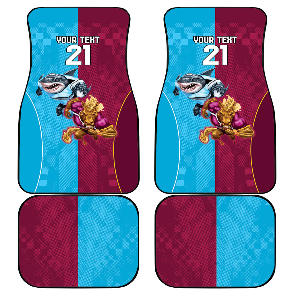 Custom Broncos and Sharks Car Mats Sporty Style