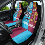 Custom Broncos and Sharks Car Seat Cover Sporty Style