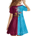 Custom Broncos and Sharks Family Matching Off Shoulder Maxi Dress and Hawaiian Shirt Sporty Style