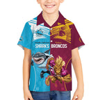 Custom Broncos and Sharks Hawaiian Shirt Sporty Style