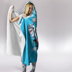 Custom Broncos and Sharks Hooded Blanket Sporty Style