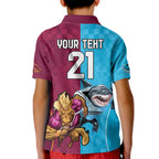 Custom Broncos and Sharks Kid Polo Shirt Sporty Style