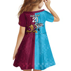 Custom Broncos and Sharks Kid Short Sleeve Dress Sporty Style