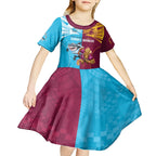 Custom Broncos and Sharks Kid Short Sleeve Dress Sporty Style