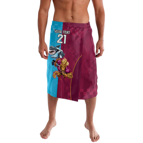 Custom Broncos and Sharks Lavalava Sporty Style