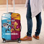 Custom Broncos and Sharks Luggage Cover Sporty Style