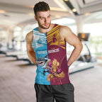 Custom Broncos and Sharks Men Tank Top Sporty Style