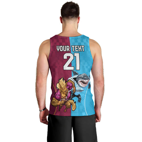 Custom Broncos and Sharks Men Tank Top Sporty Style