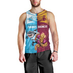 Custom Broncos and Sharks Men Tank Top Sporty Style