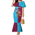 Custom Broncos and Sharks Mermaid Dress Sporty Style