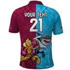 Custom Broncos and Sharks Polo Shirt Sporty Style