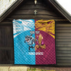Custom Broncos and Sharks Quilt Sporty Style