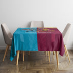 Custom Broncos and Sharks Tablecloth Sporty Style