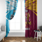 Custom Broncos and Sharks Window Curtain Sporty Style