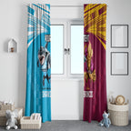 Custom Broncos and Sharks Window Curtain Sporty Style