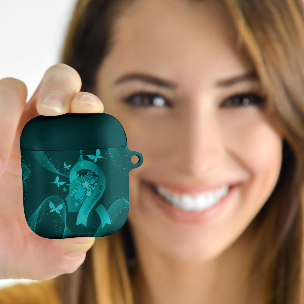 Australia Tourettes Awareness AirPods Case Butterfly Ribbon Art