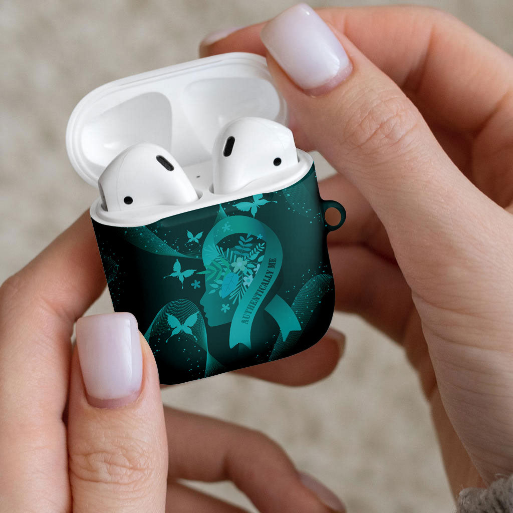 Australia Tourettes Awareness AirPods Case Butterfly Ribbon Art