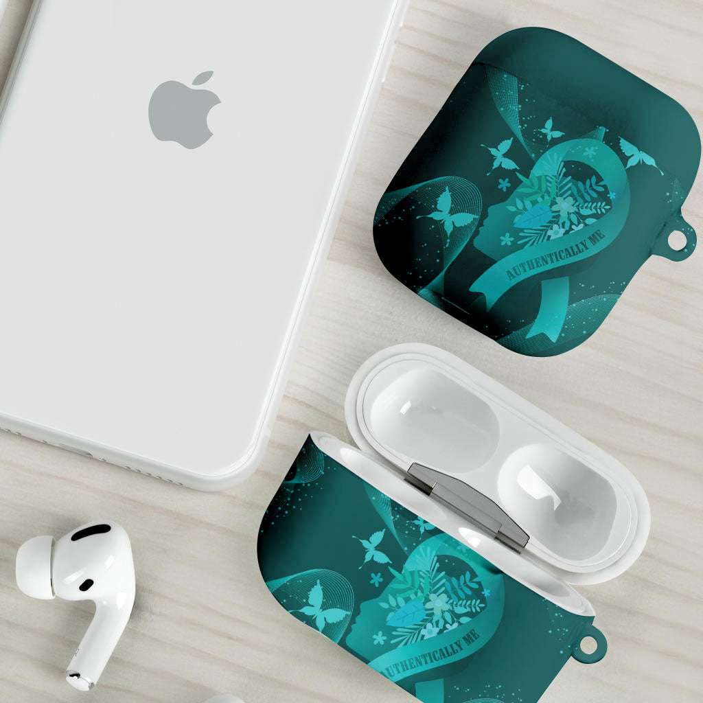 Australia Tourettes Awareness AirPods Case Butterfly Ribbon Art
