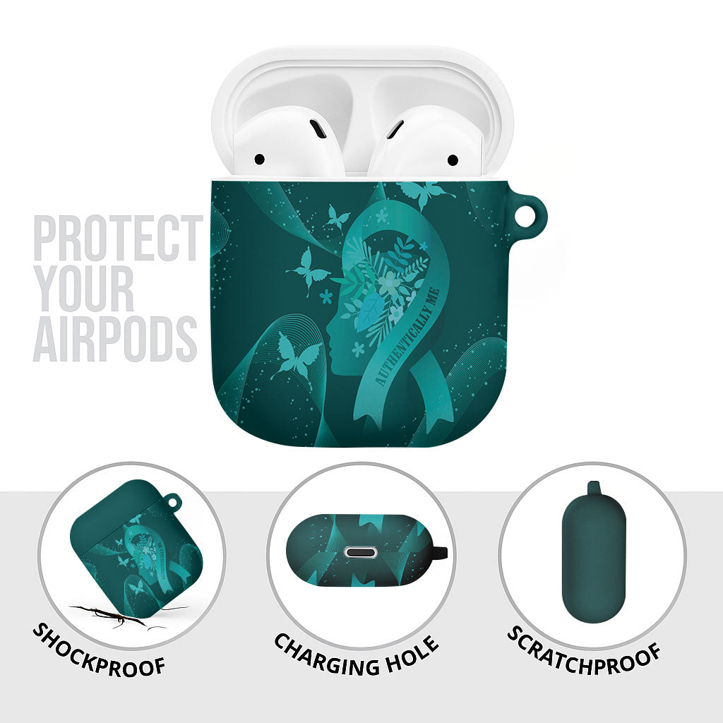 Australia Tourettes Awareness AirPods Case Butterfly Ribbon Art