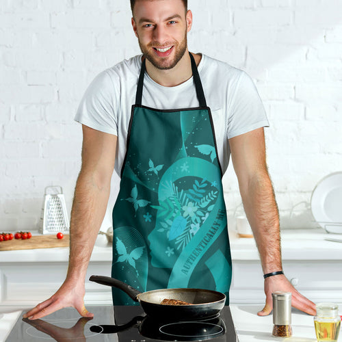 Australia Tourettes Awareness Apron Butterfly Ribbon Art