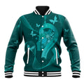 Australia Tourettes Awareness Personalised Baseball Jacket Butterfly Ribbon Art