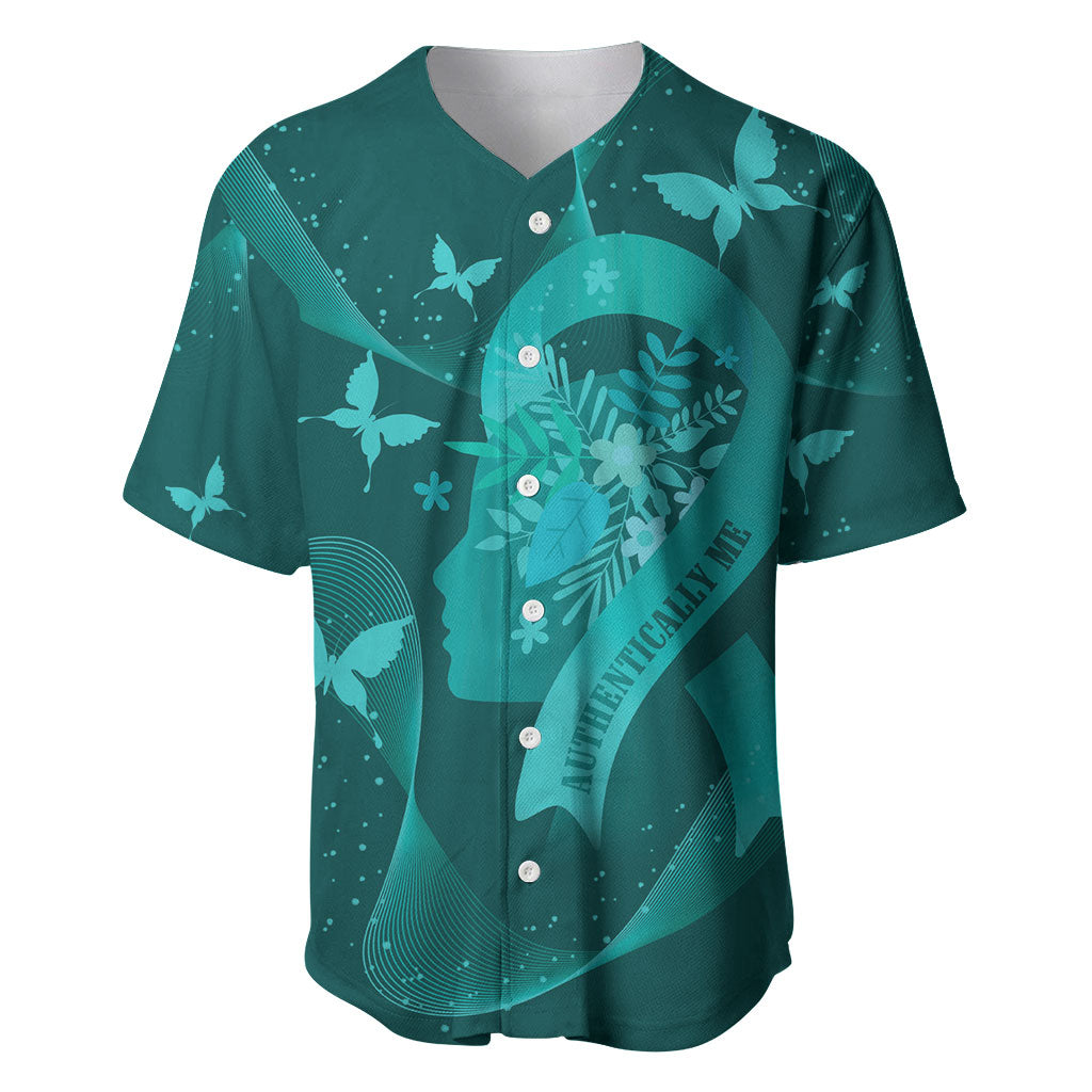 Australia Tourettes Awareness Personalised Baseball Jersey Butterfly Ribbon Art