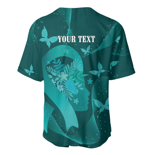 Australia Tourettes Awareness Personalised Baseball Jersey Butterfly Ribbon Art