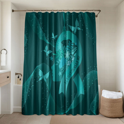 Australia Tourettes Awareness Bathroom Set Butterfly Ribbon Art