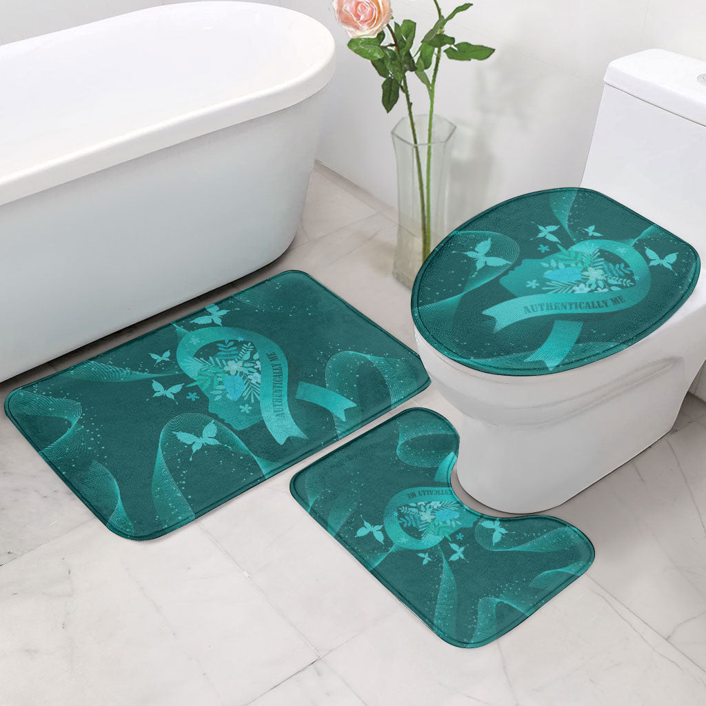 Australia Tourettes Awareness Bathroom Set Butterfly Ribbon Art