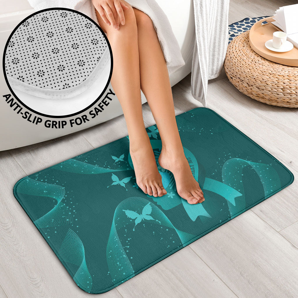 Australia Tourettes Awareness Bathroom Set Butterfly Ribbon Art