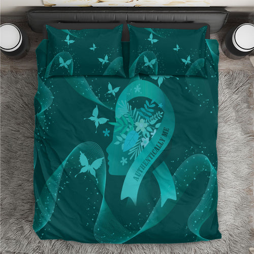 Australia Tourettes Awareness Bedding Set Butterfly Ribbon Art