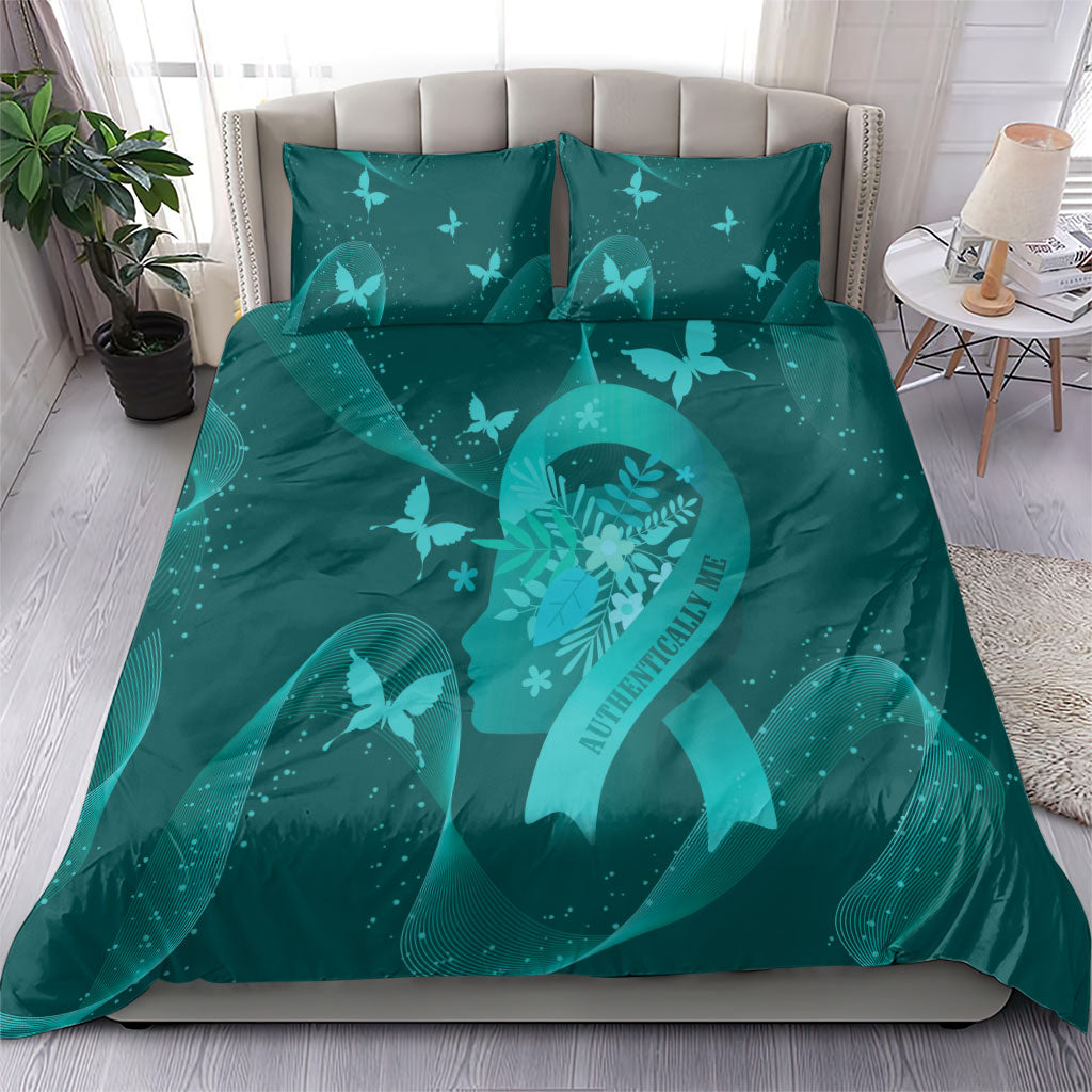Australia Tourettes Awareness Bedding Set Butterfly Ribbon Art