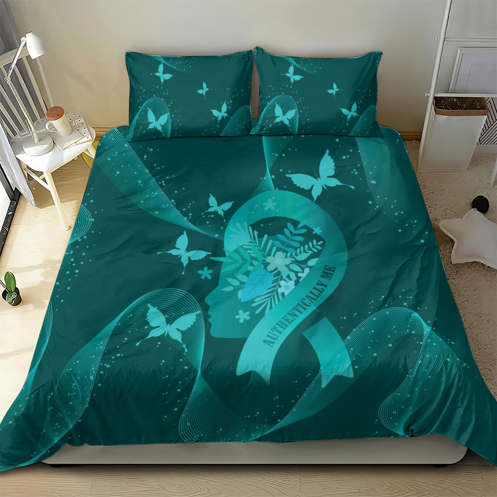 Australia Tourettes Awareness Bedding Set Butterfly Ribbon Art