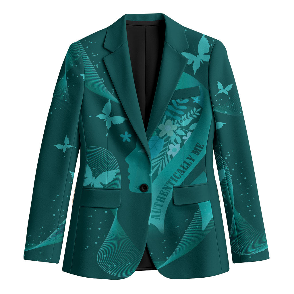 Australia Tourettes Awareness Personalised Blazer Butterfly Ribbon Art