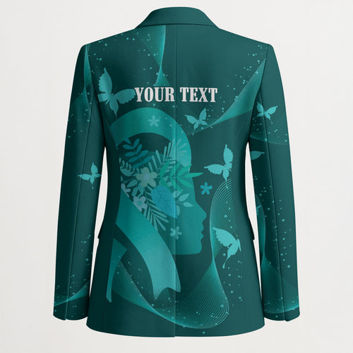 Australia Tourettes Awareness Personalised Blazer Butterfly Ribbon Art