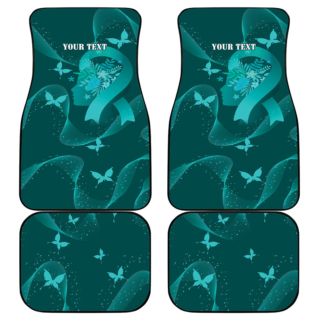 Australia Tourettes Awareness Personalised Car Mats Butterfly Ribbon Art