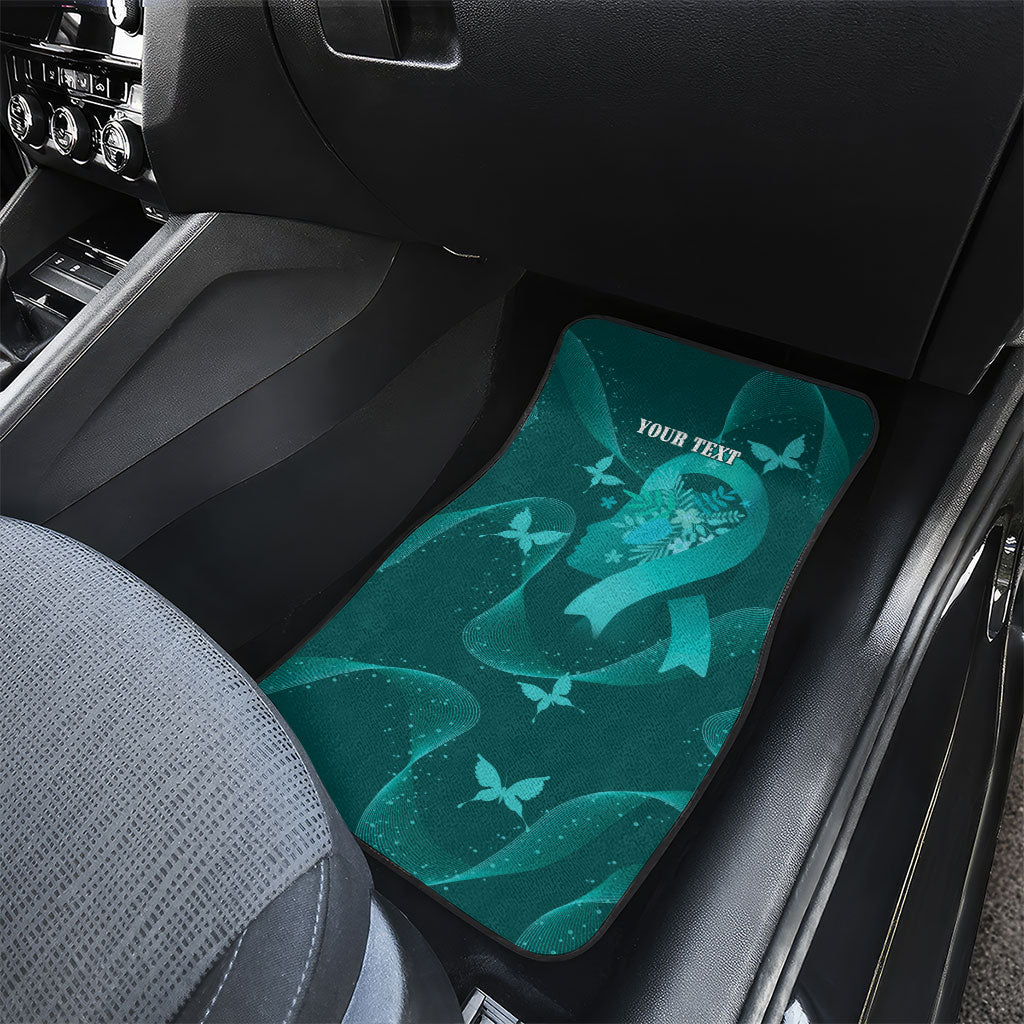 Australia Tourettes Awareness Personalised Car Mats Butterfly Ribbon Art