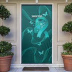 Australia Tourettes Awareness Personalised Door Cover Butterfly Ribbon Art