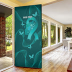 Australia Tourettes Awareness Personalised Door Cover Butterfly Ribbon Art