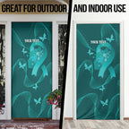 Australia Tourettes Awareness Personalised Door Cover Butterfly Ribbon Art