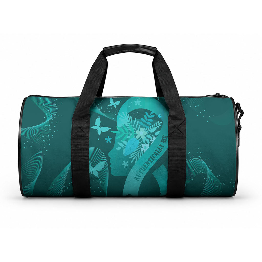 Australia Tourettes Support Duffle Bag Butterfly Ribbon Art