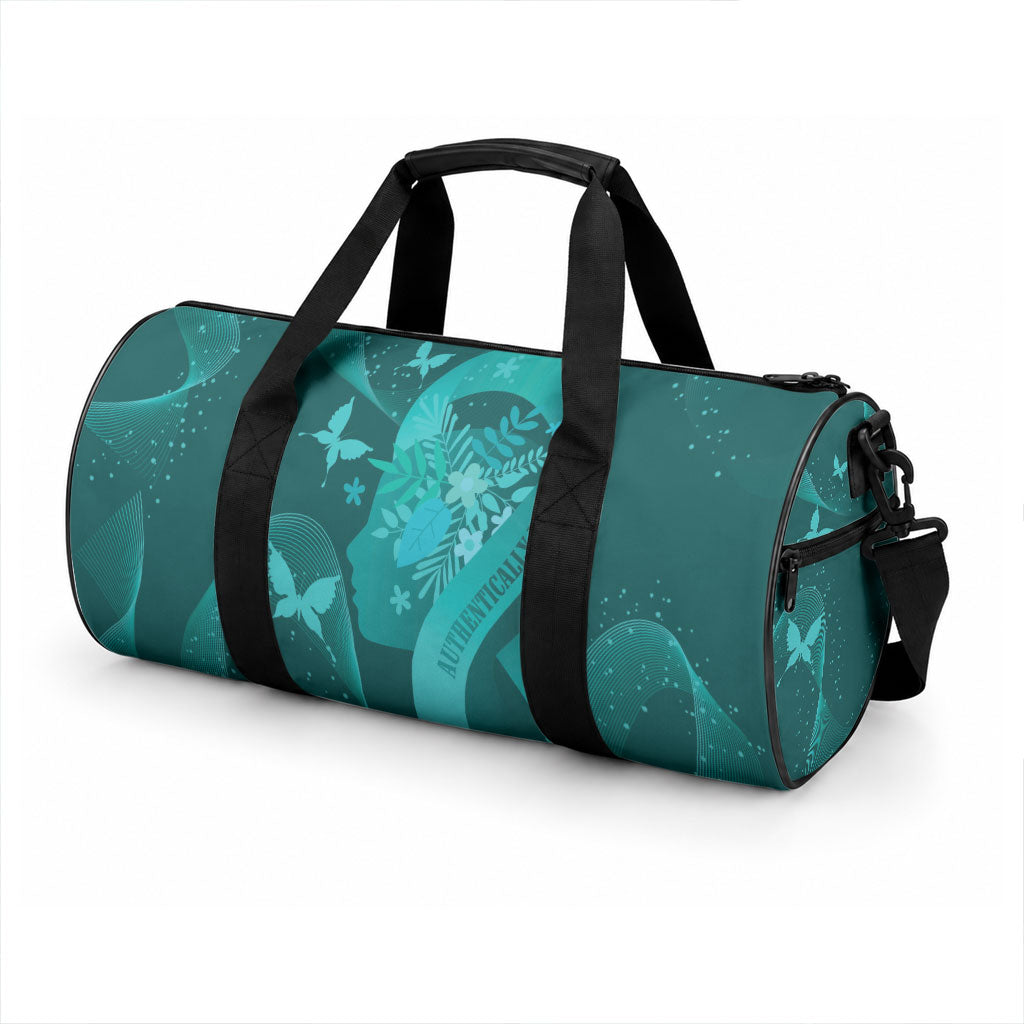 Australia Tourettes Support Duffle Bag Butterfly Ribbon Art