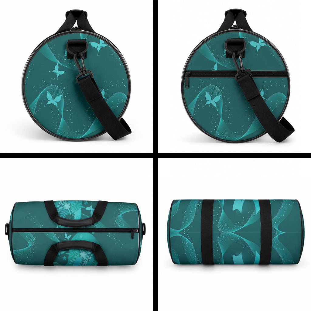 Australia Tourettes Support Duffle Bag Butterfly Ribbon Art