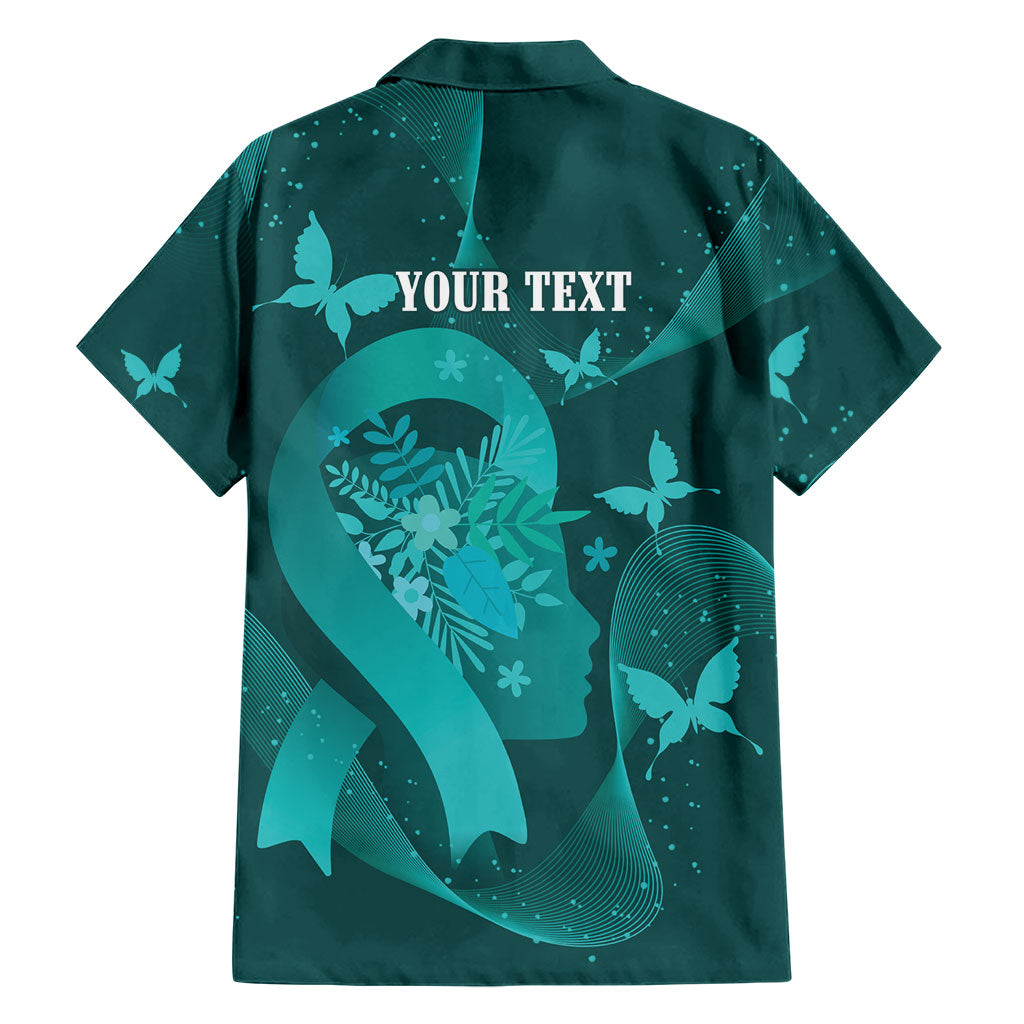 Australia Tourettes Awareness Personalised Family Matching Mermaid Dress and Hawaiian Shirt Butterfly Ribbon Art