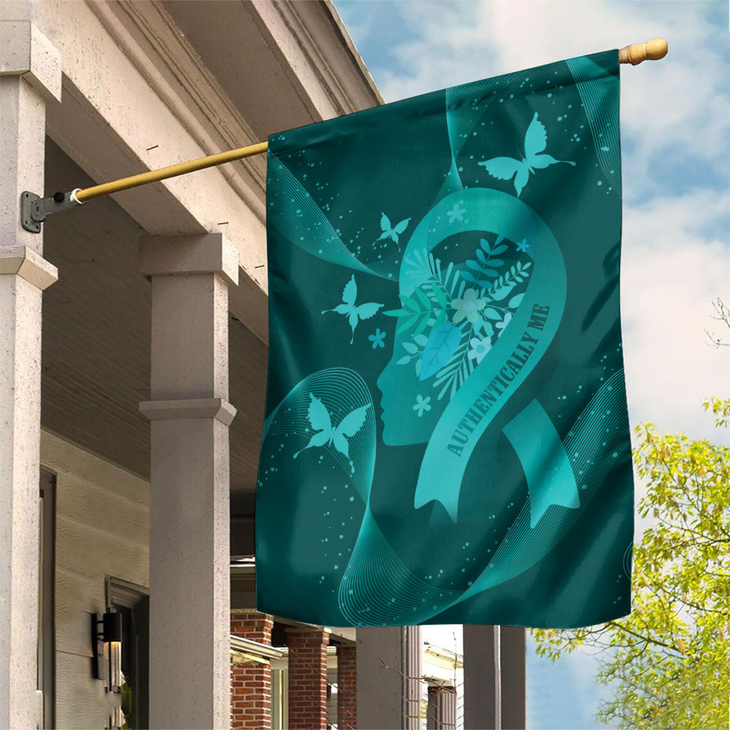 Australia Tourettes Awareness Garden Flag Butterfly Ribbon Art