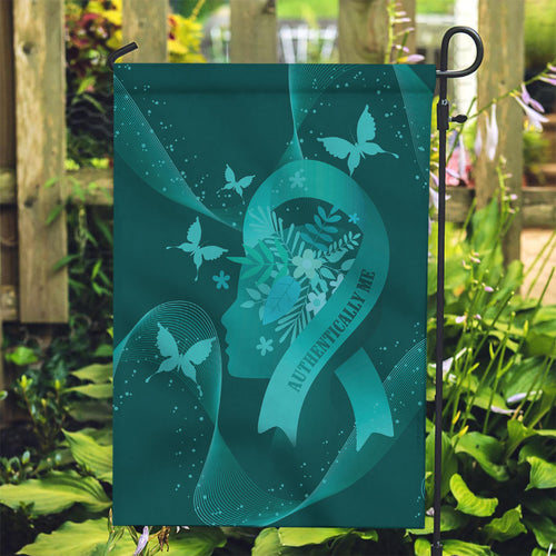 Australia Tourettes Awareness Garden Flag Butterfly Ribbon Art